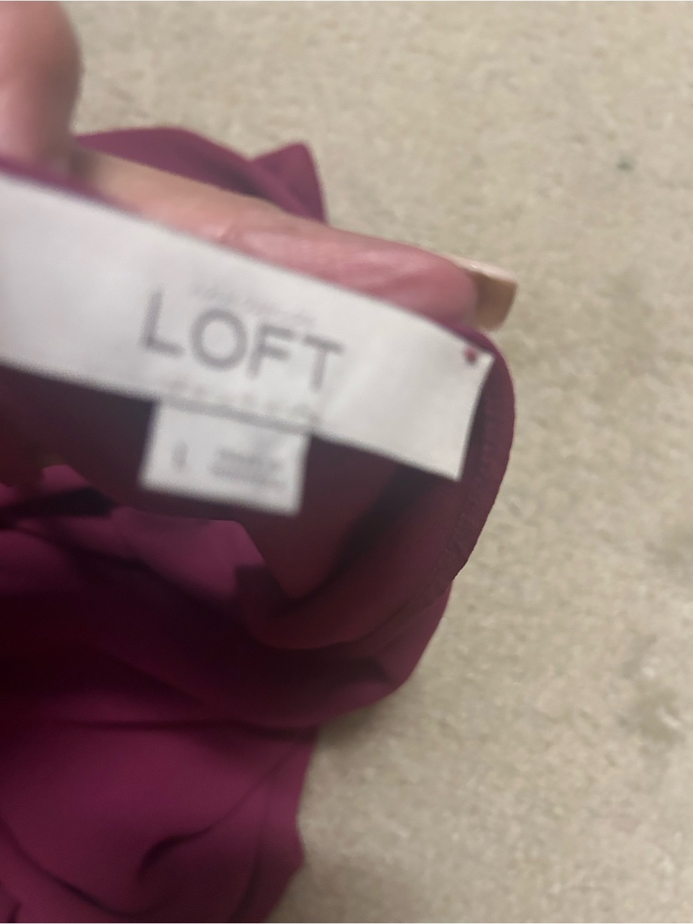 NWOT LOFT Plum-Colored Satin Cami - Picture 4 of 13